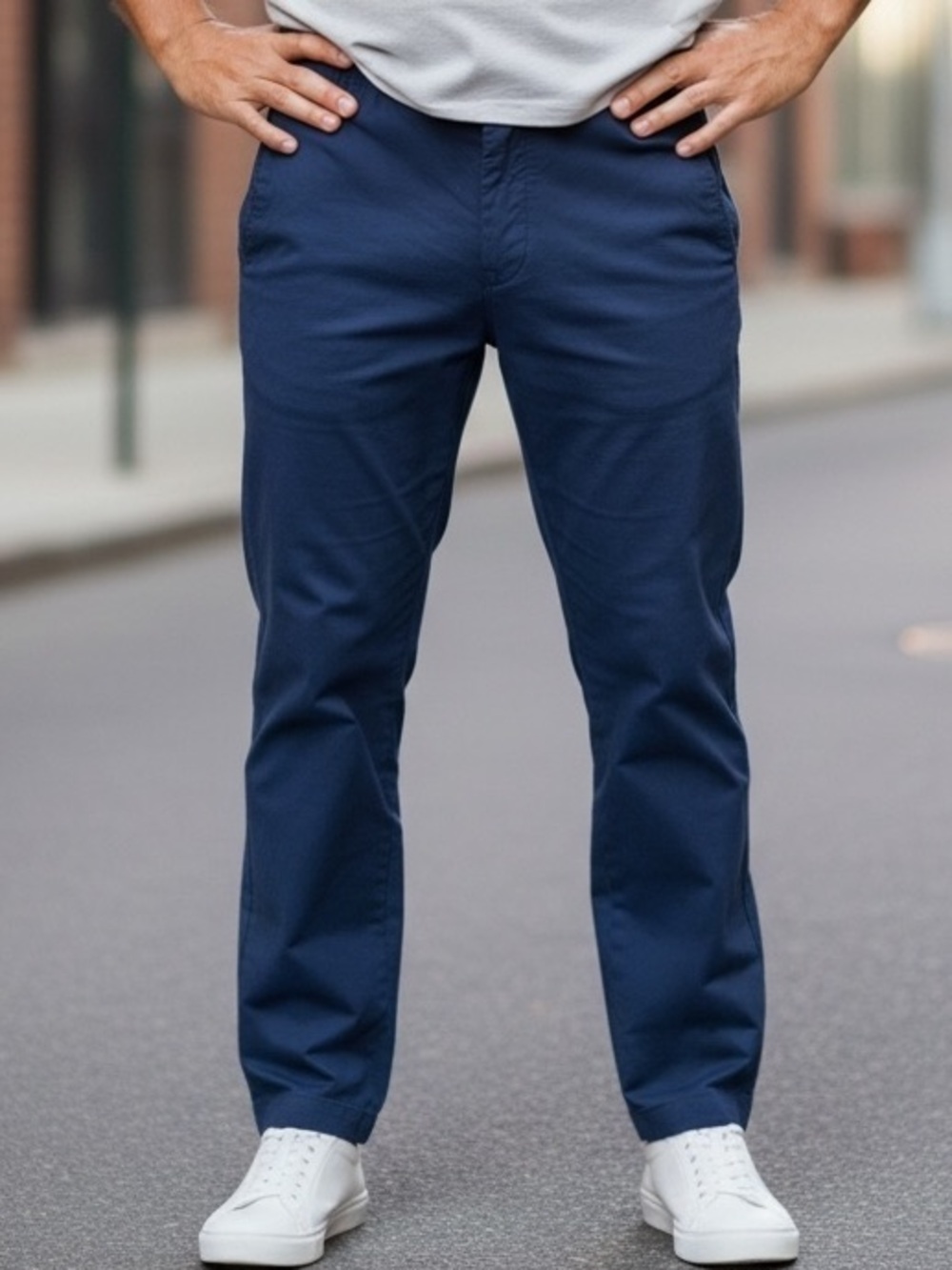 Club Monaco Men's Blue Ripstop Windowpane Jogger Pants - Size L